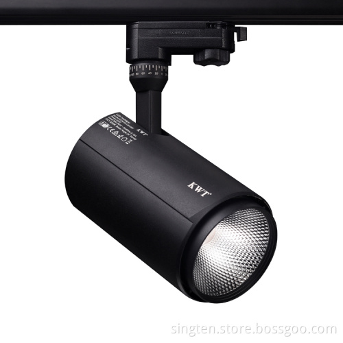 50000h life span led track lighting, commercial cob led track spot light, 30w led track lights